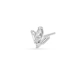 7/8tcw Multi-Cut Diamond Stud Earrings