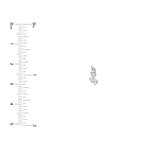 7/8tcw Pear Marquise and Round Diamond Stud Earrings