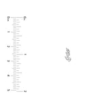7/8tcw Pear Marquise and Round Diamond Stud Earrings