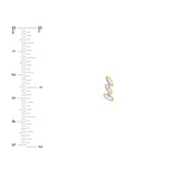 7/8tcw Diamond Helix Earrings
