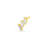 7/8tcw Diamond Helix Earrings