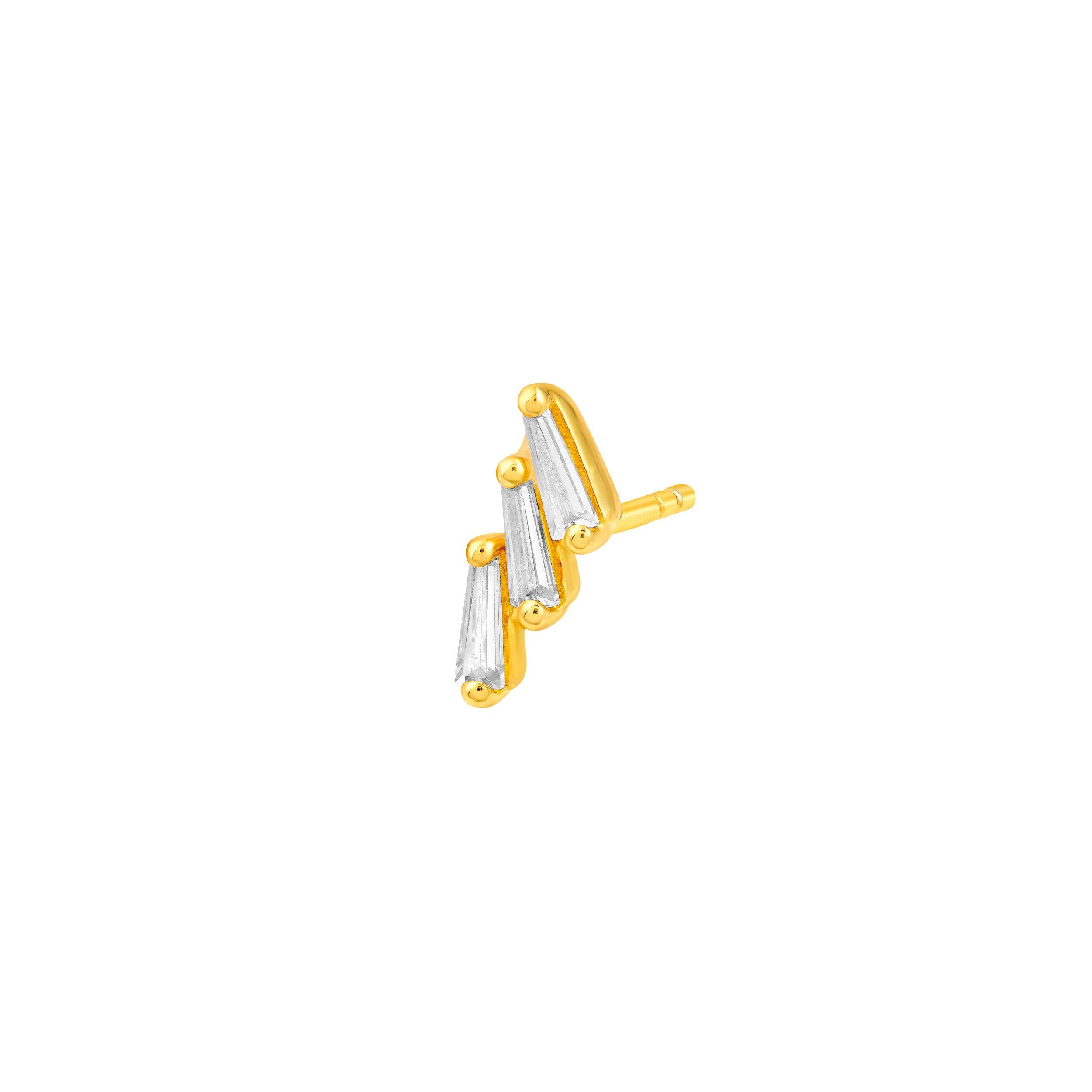 7/8tcw Diamond Stacked Earrings