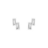 1/2tcw Baguette Diamond Stud Earrings
