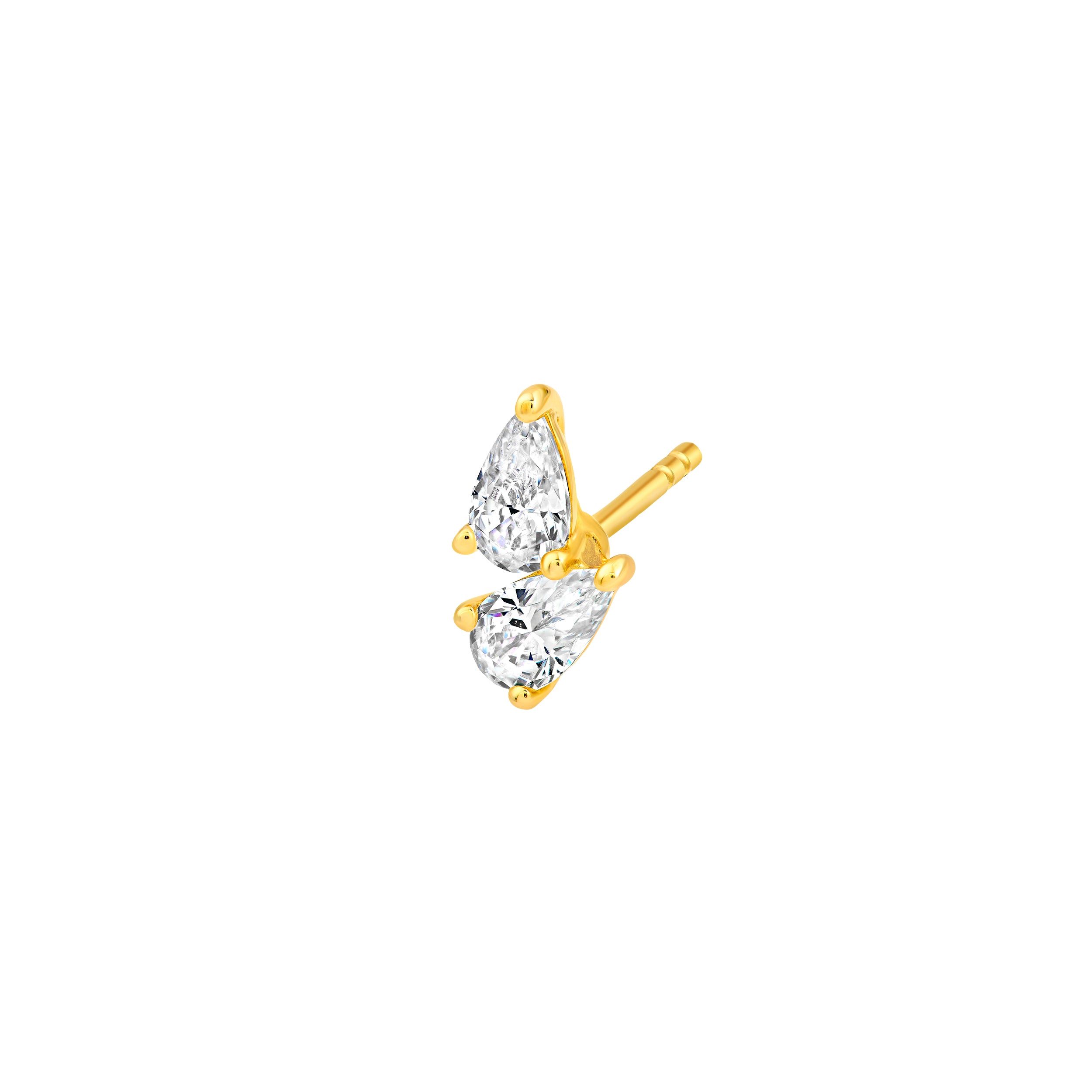 1tcw Diamond Pear Stud Earrings