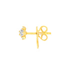 7/8tcw Pear & Round Diamond Earrings