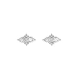 7/8tcw Pear & Round Diamond Earrings