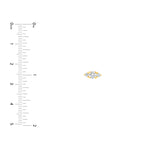 3/8tcw Three Stone Round Diamond Earrings