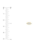 3/8tcw Three Stone Round Diamond Earrings