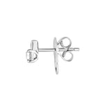 3/4tcw Princess & Emerald Duet Diamond Stud Earrings