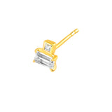 3/4tcw Princess & Emerald Duet Diamond Stud Earrings