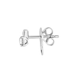 3/4tcw Princess & Emerald Duet Diamond Stud Earrings