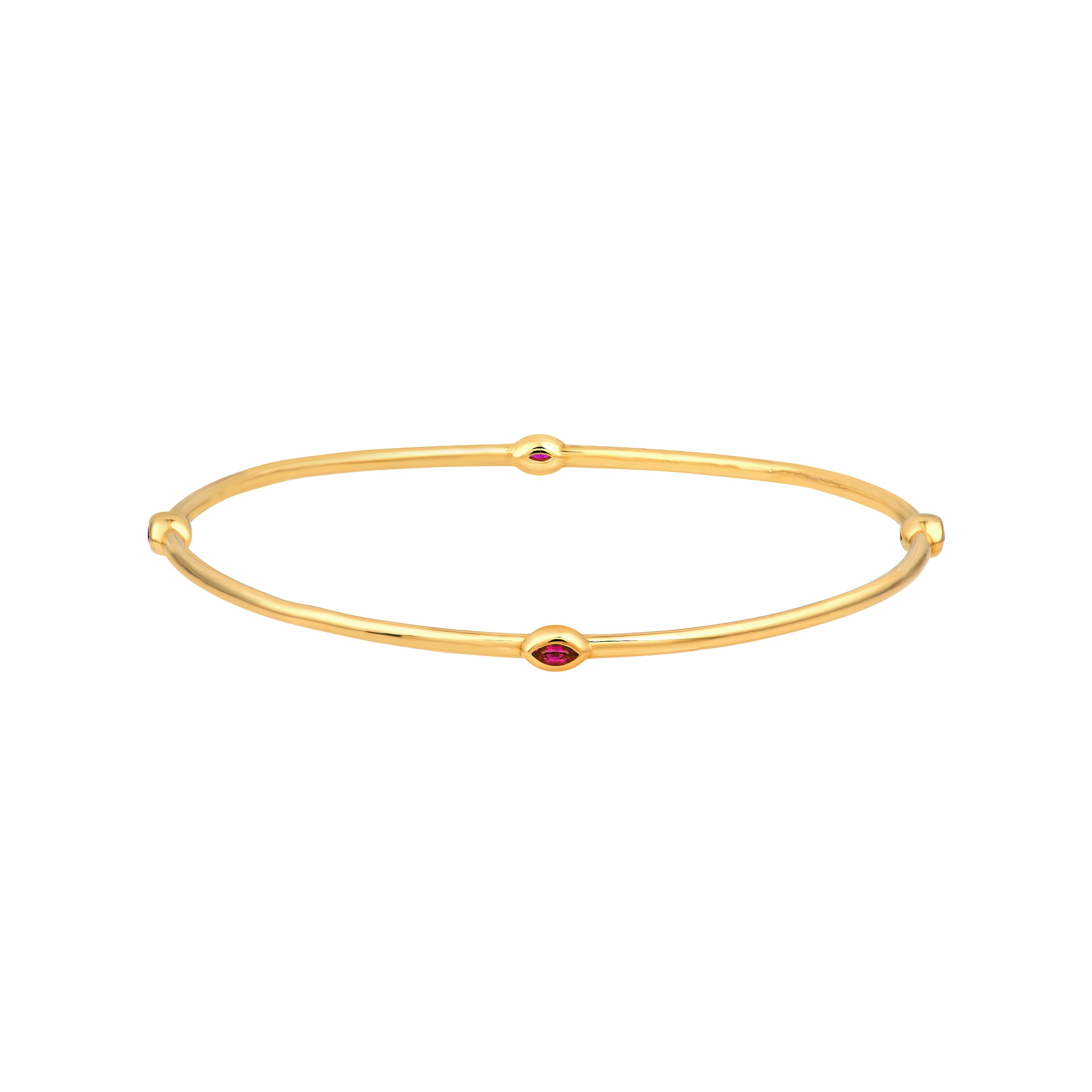 Melodie Bangle (Pink Sapphire Marquise)