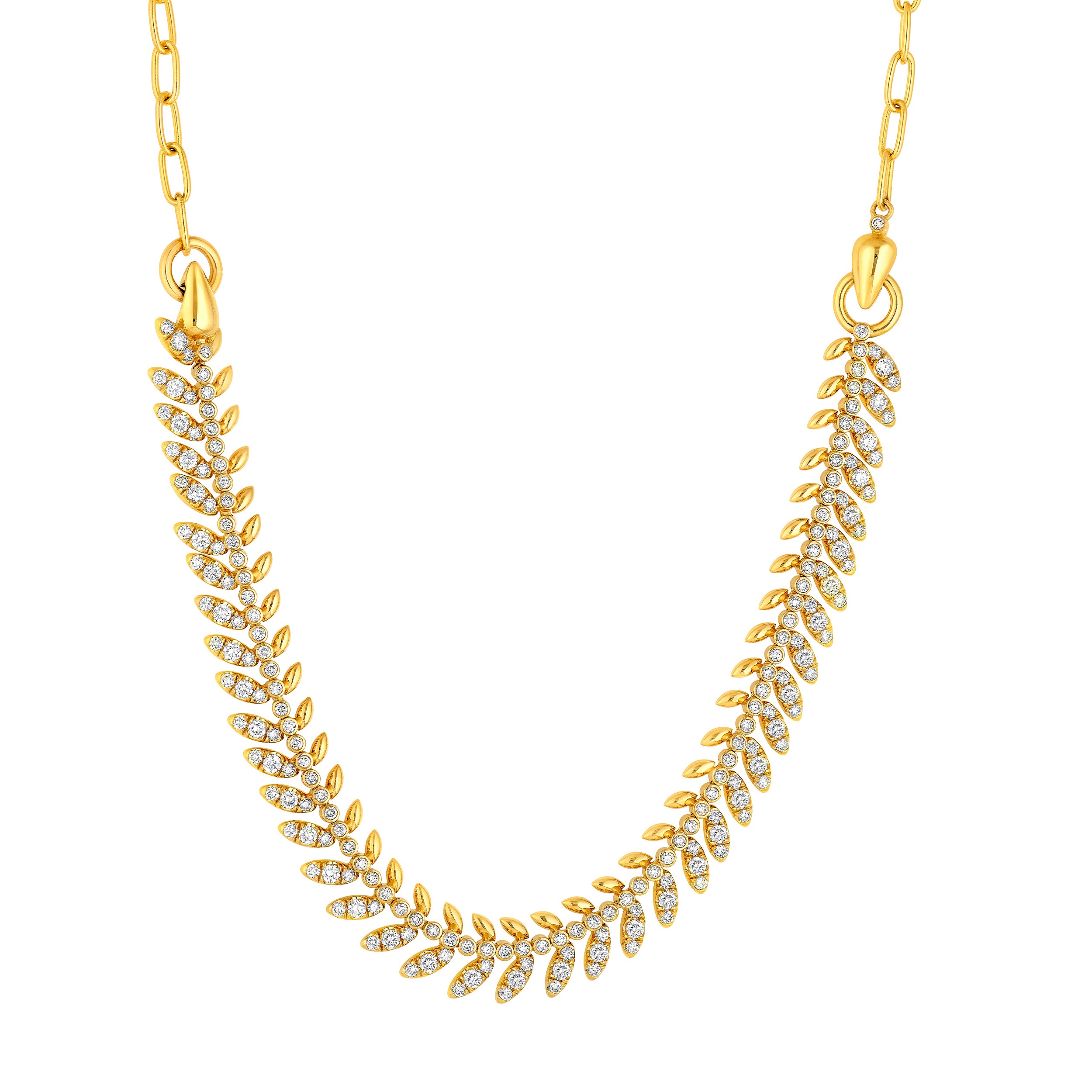 3tcw Diamond Leaf Convertible Necklace