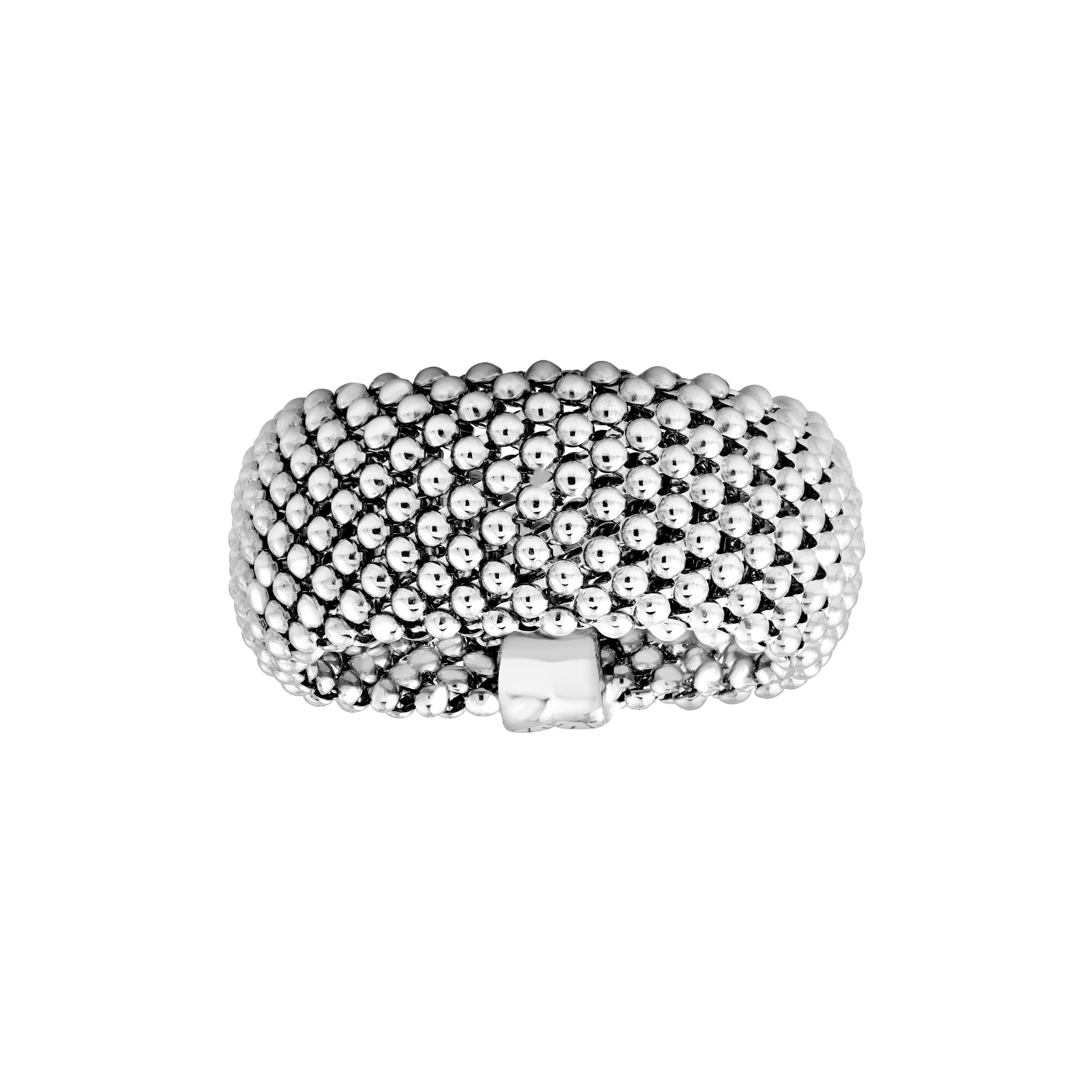 Sterling Silver Mesh Pattern Ring