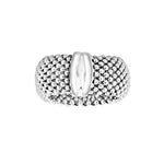 Sterling Silver Mesh Pattern Ring