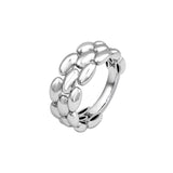 Sterling Silver Panther Link Ring