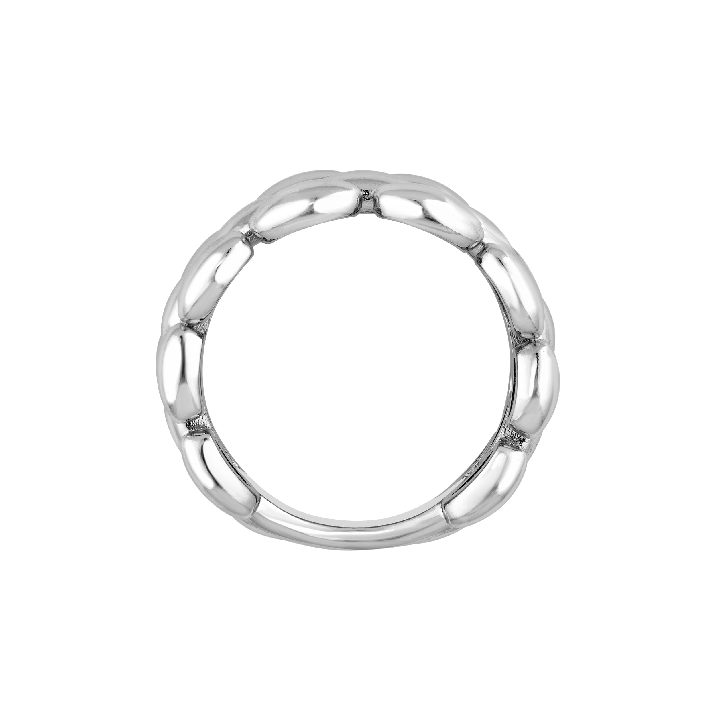 Sterling Silver Panther Link Ring