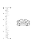 Sterling Silver Panther Link Ring