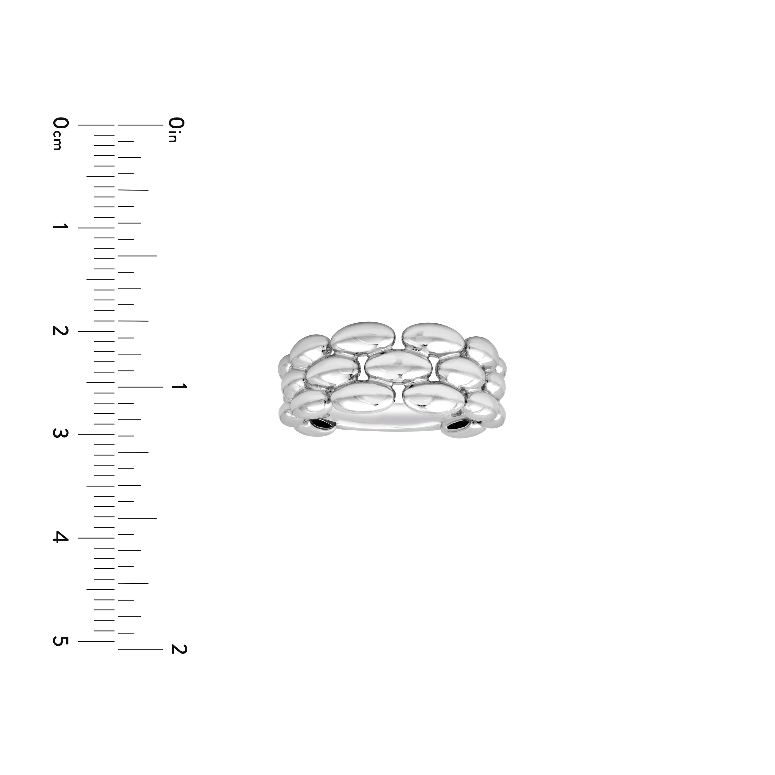 Sterling Silver Panther Link Ring