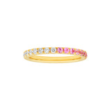 50/50 Diamond & Pink Sapphire Band