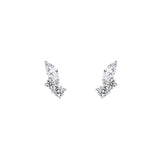 7/8tcw Diamond Bouquet Stud Earrings