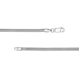 3mm Sterling Silver Round Snake Chain