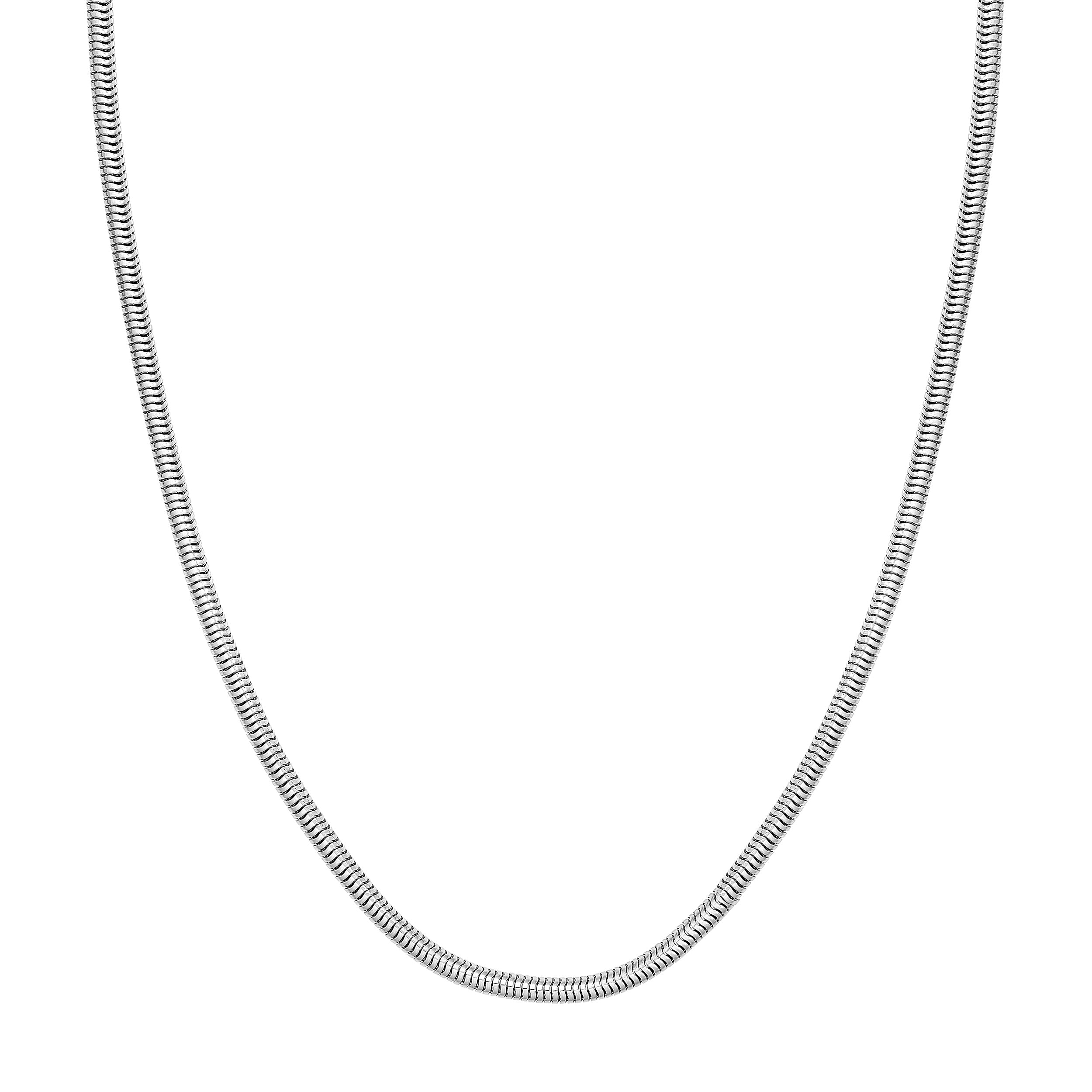 3mm Sterling Silver Round Snake Chain