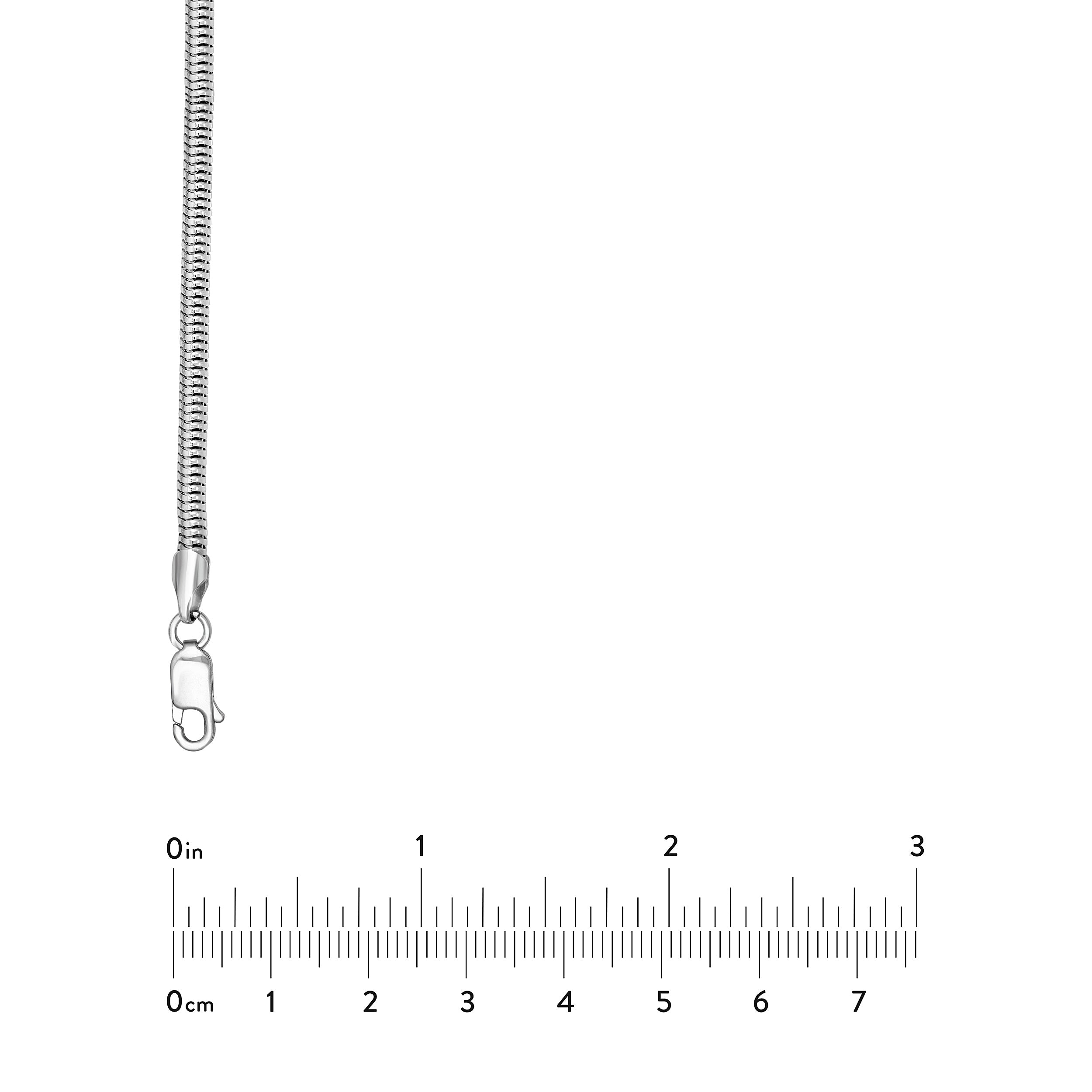 3mm Sterling Silver Round Snake Chain
