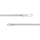 4mm Sterling Silver Round Snake Chain