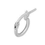 High Polished 6mm Round Hoop Earrings