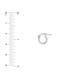 High Polished 6mm Round Hoop Earrings