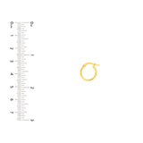 10mm Round Hoop Earrings