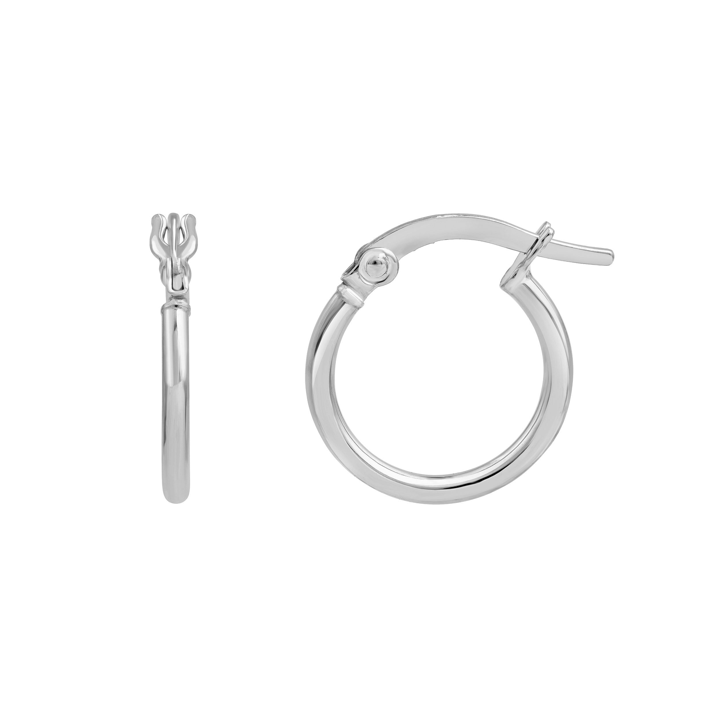 10mm Round Hoop Earrings