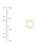 15mm Round Hoop Earrings
