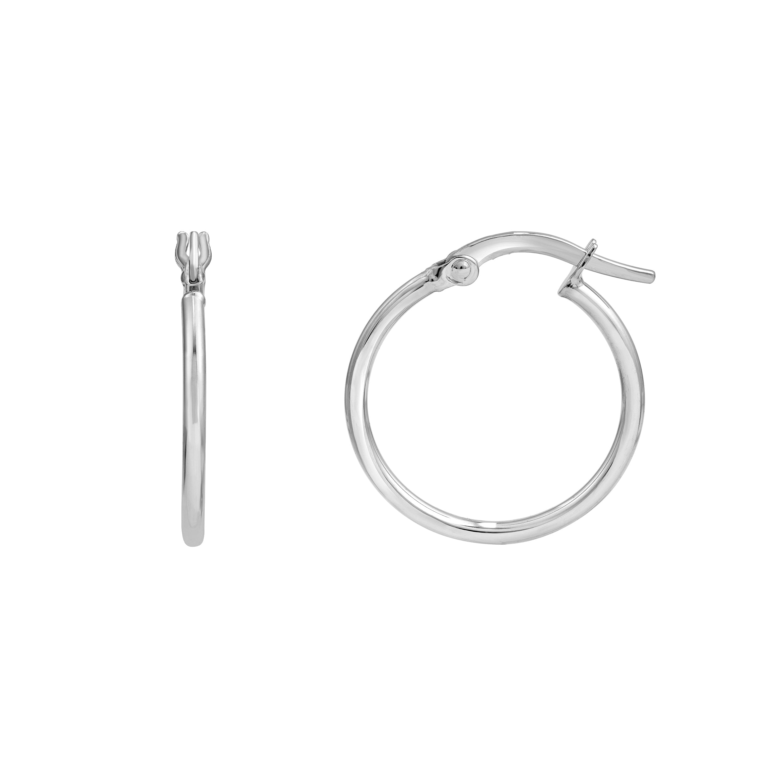 15mm Round Hoop Earrings
