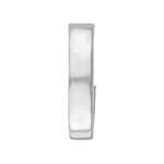 Rectangular Tube Round Open Hoop Earrings