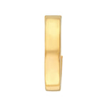 Rectangular Tube Round Open Hoop Earrings