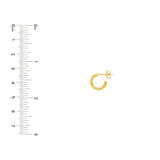 6mm Flat Tube Round Open Hoop Earrings