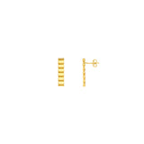 Linear Bar Stud Earrings