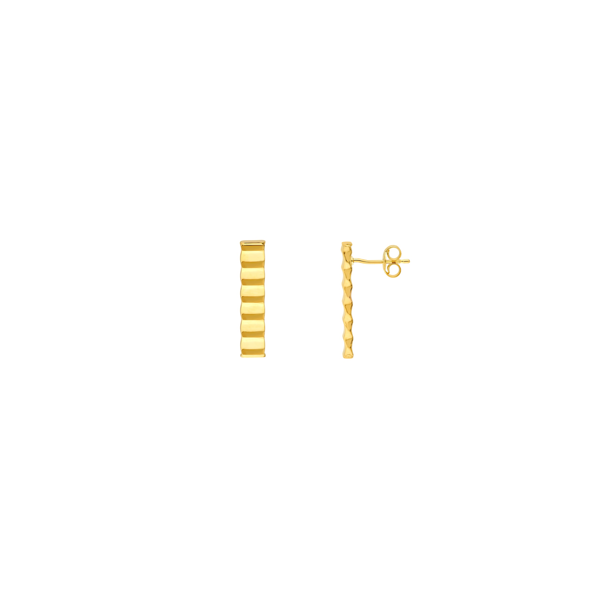 Linear Bar Stud Earrings
