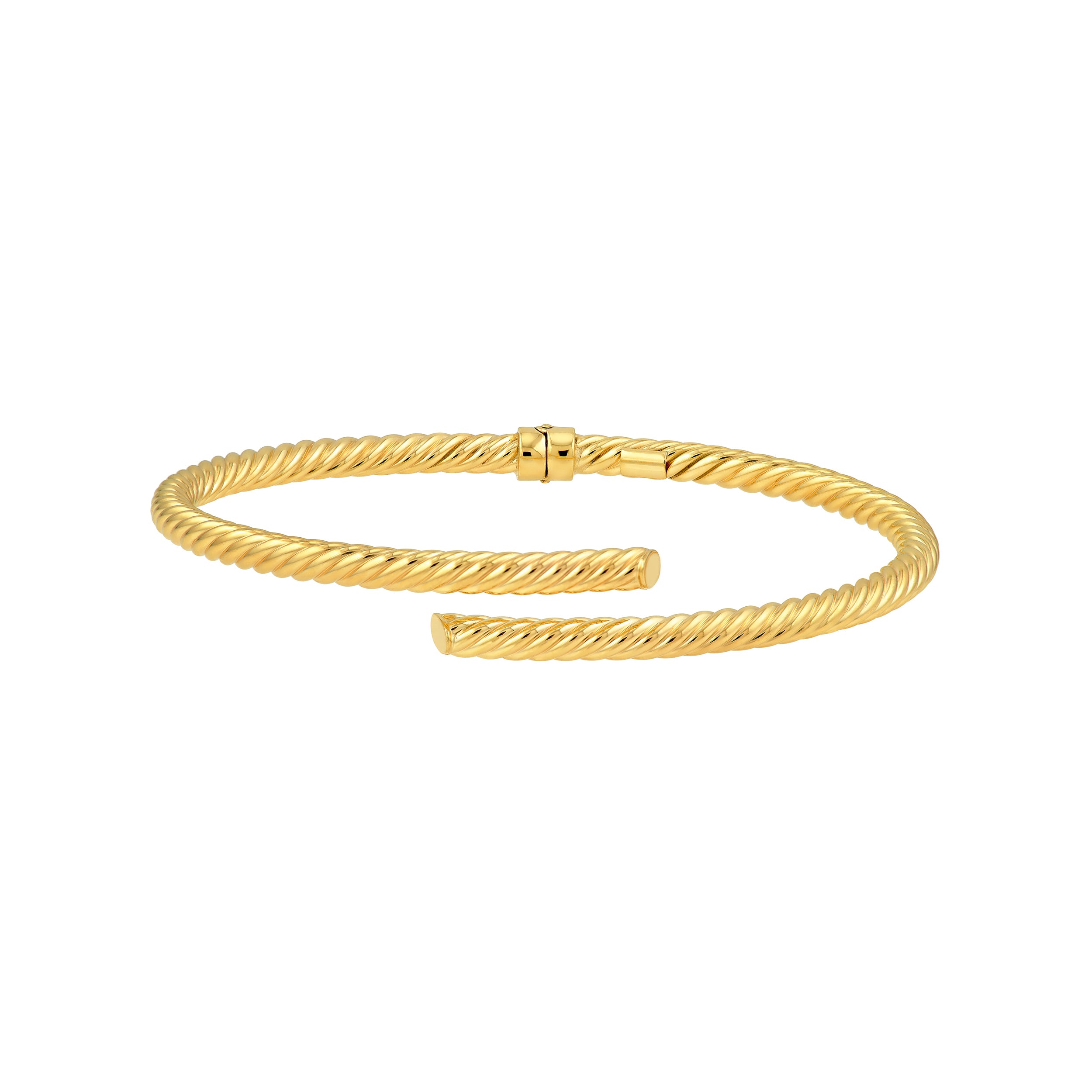 Twisted 3mm Tube Bybass Bangle