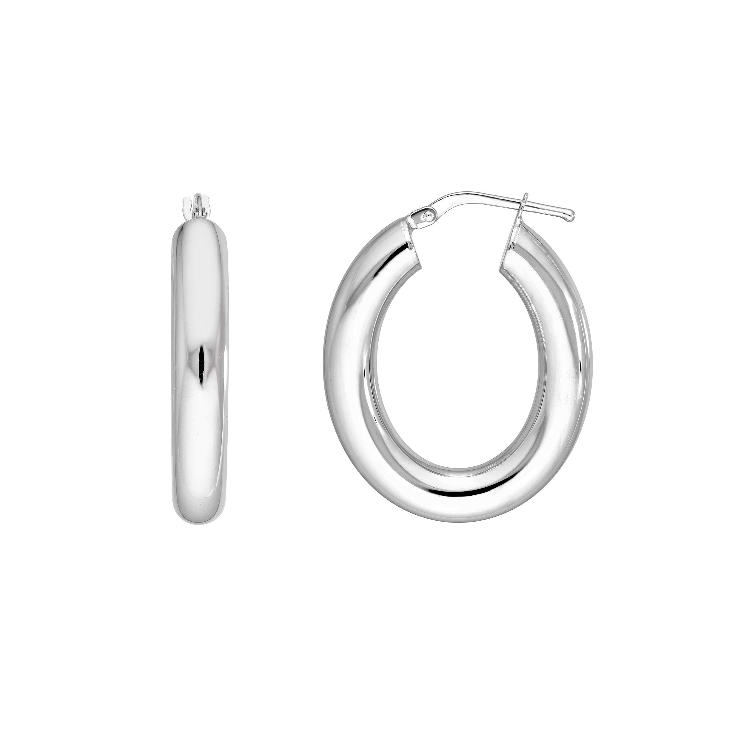 20x15mm Oval Hoop Earrings