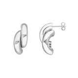 Sterling Silver Double Half Circle Earrings
