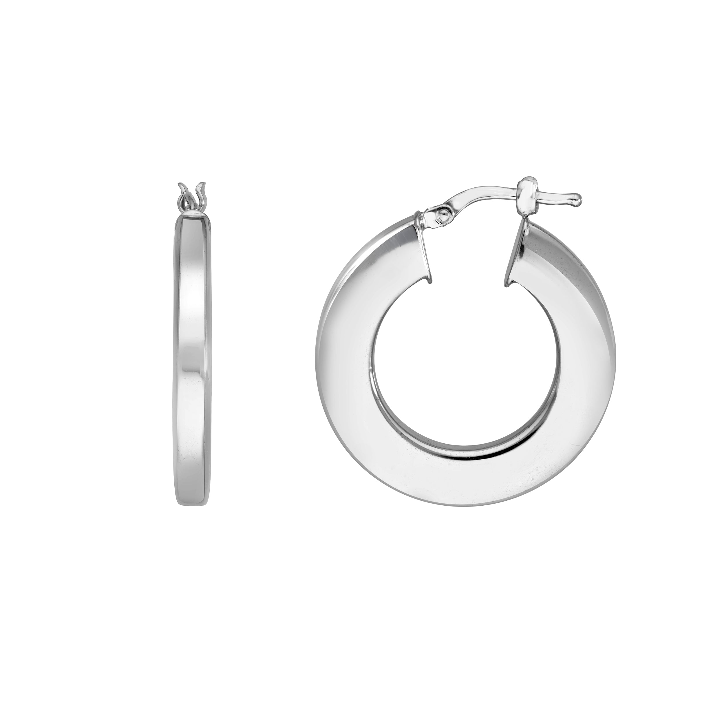 15mm Rectangular Hoop Earrings