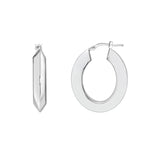Triangle Tube Oval Hoop Earrings