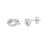 Tube Love Knot Stud Earrings