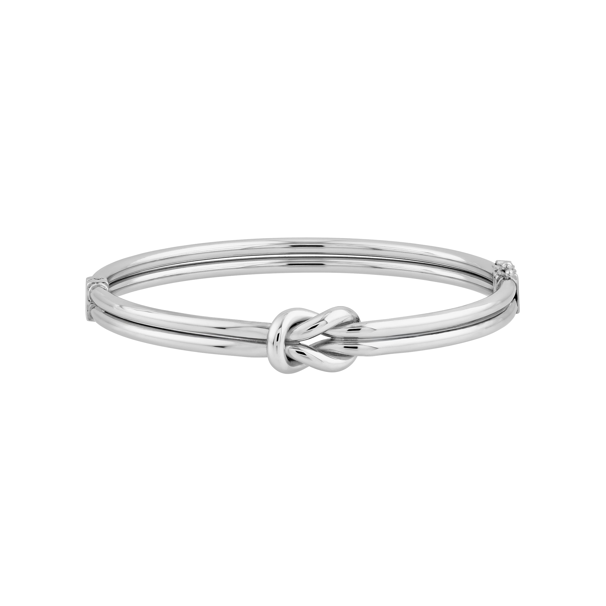 Sterling Silver Love Knot Bangle