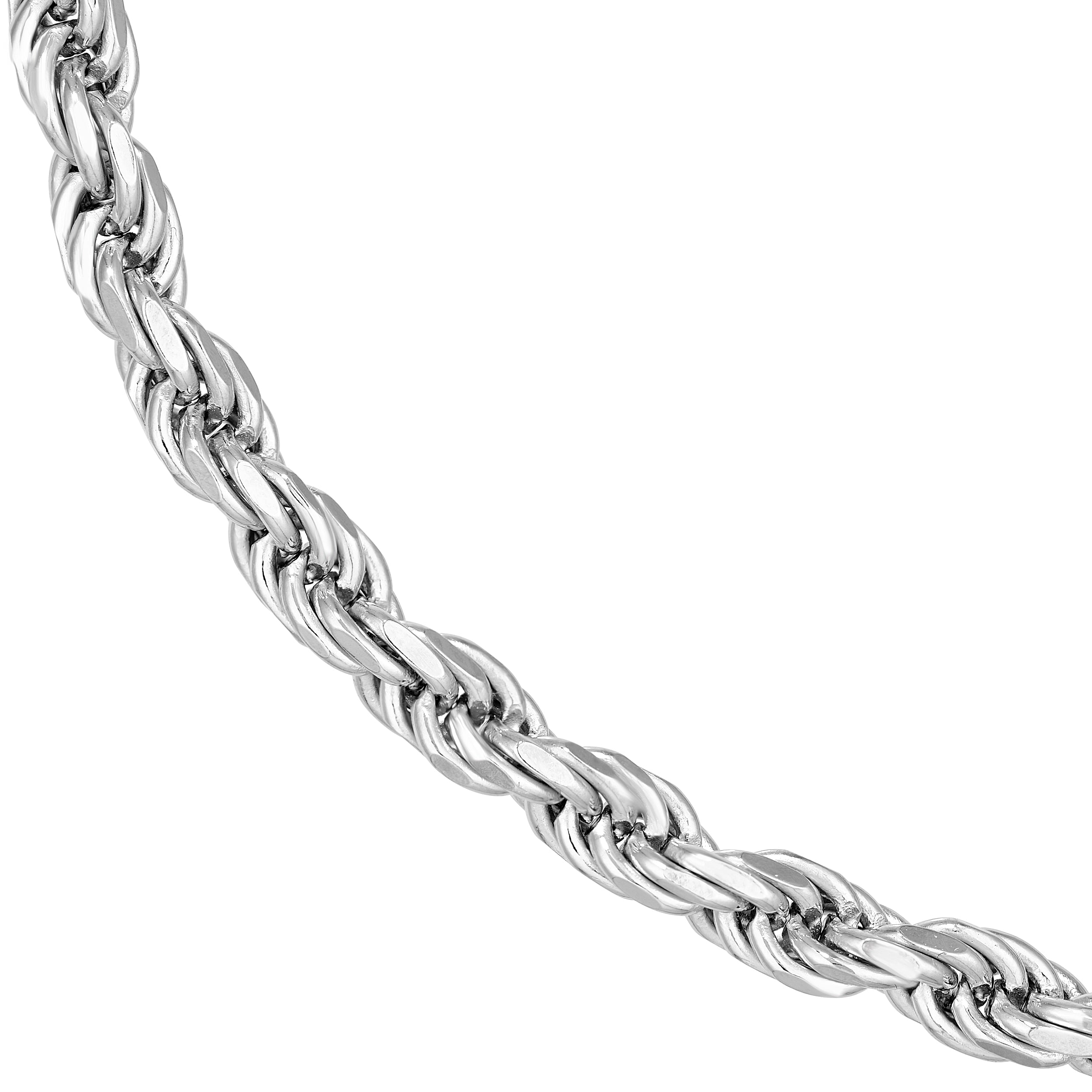 4.30mm Sterling Silver D/C Rope Chain