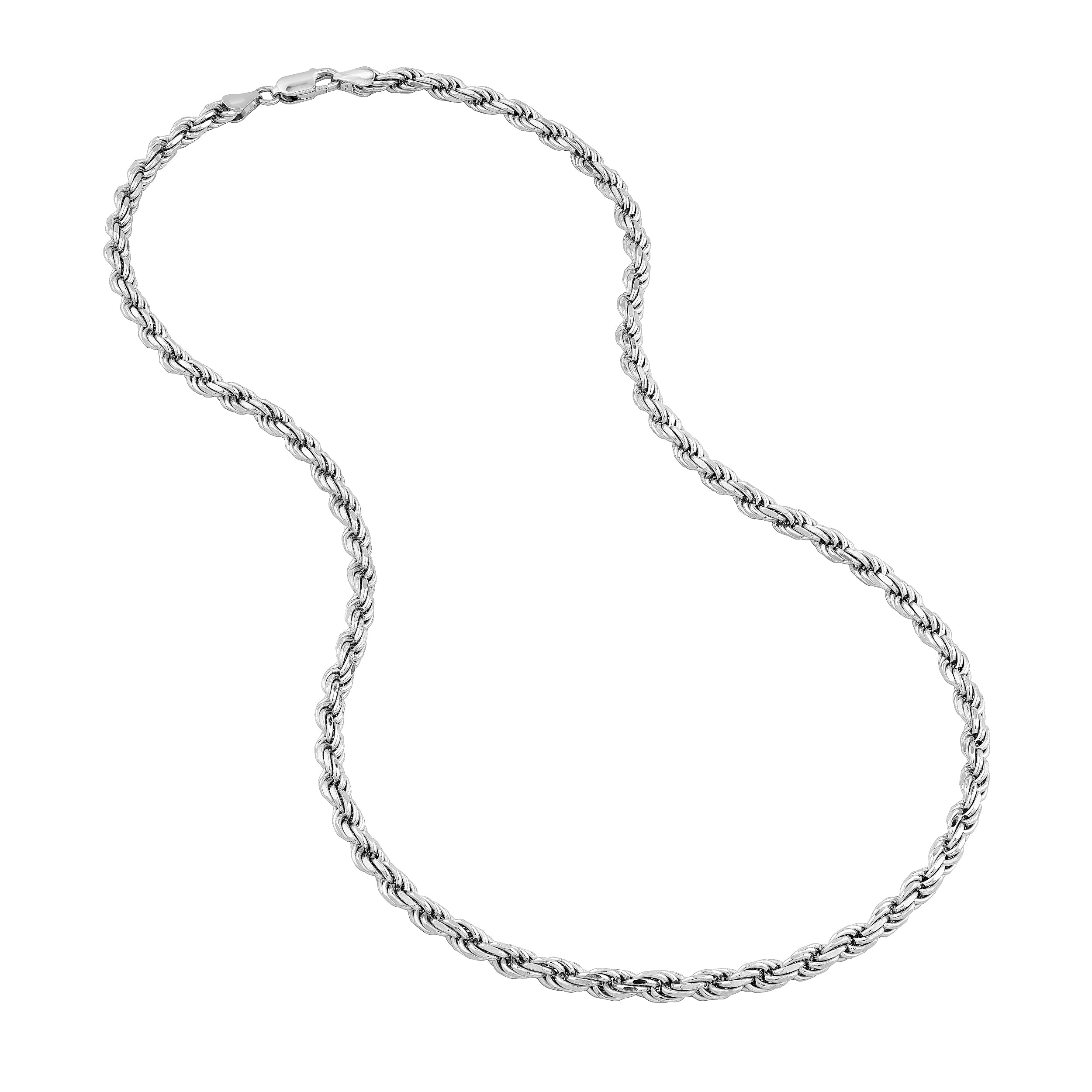 4.30mm Sterling Silver D/C Rope Chain