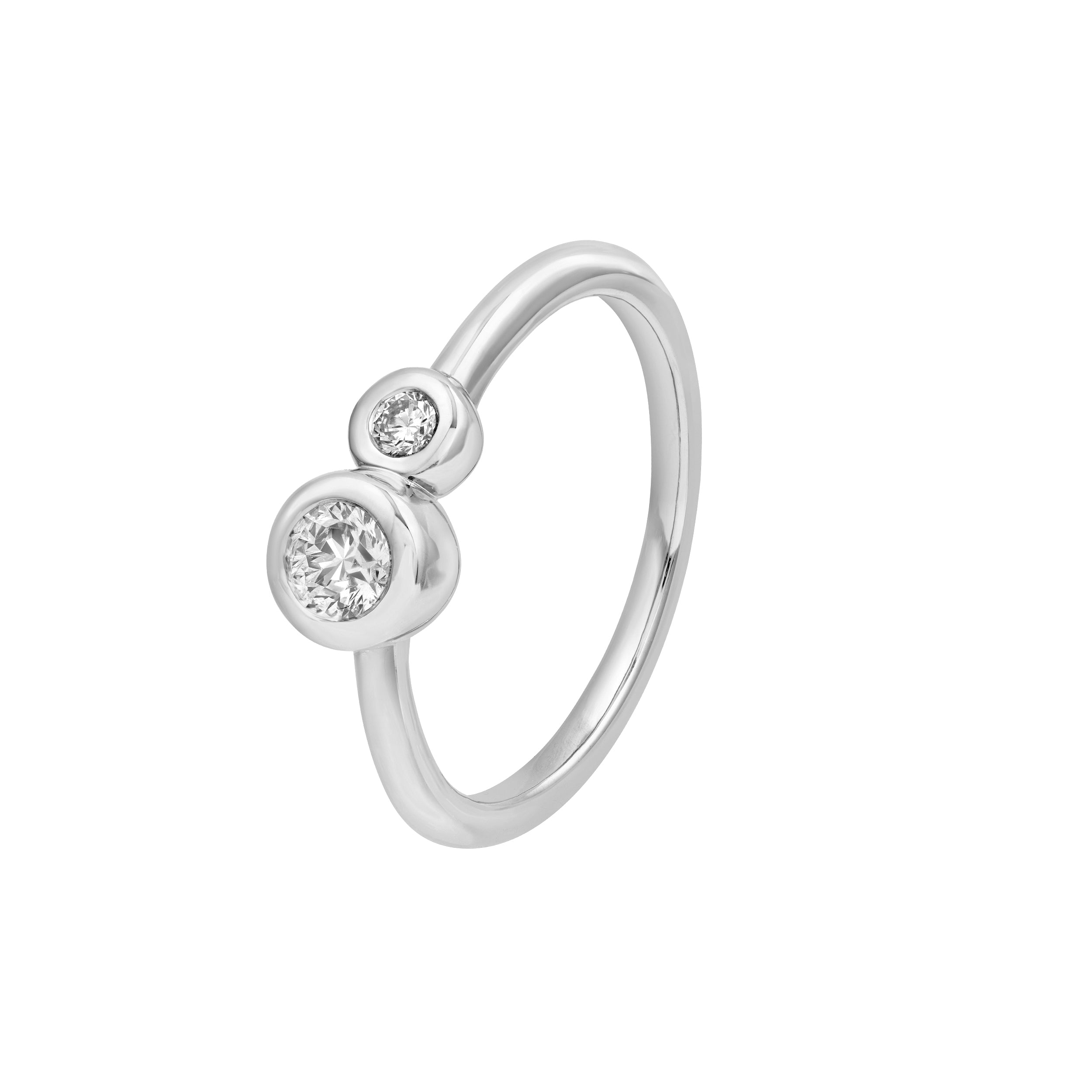 Duo Diamond Bubble Ring